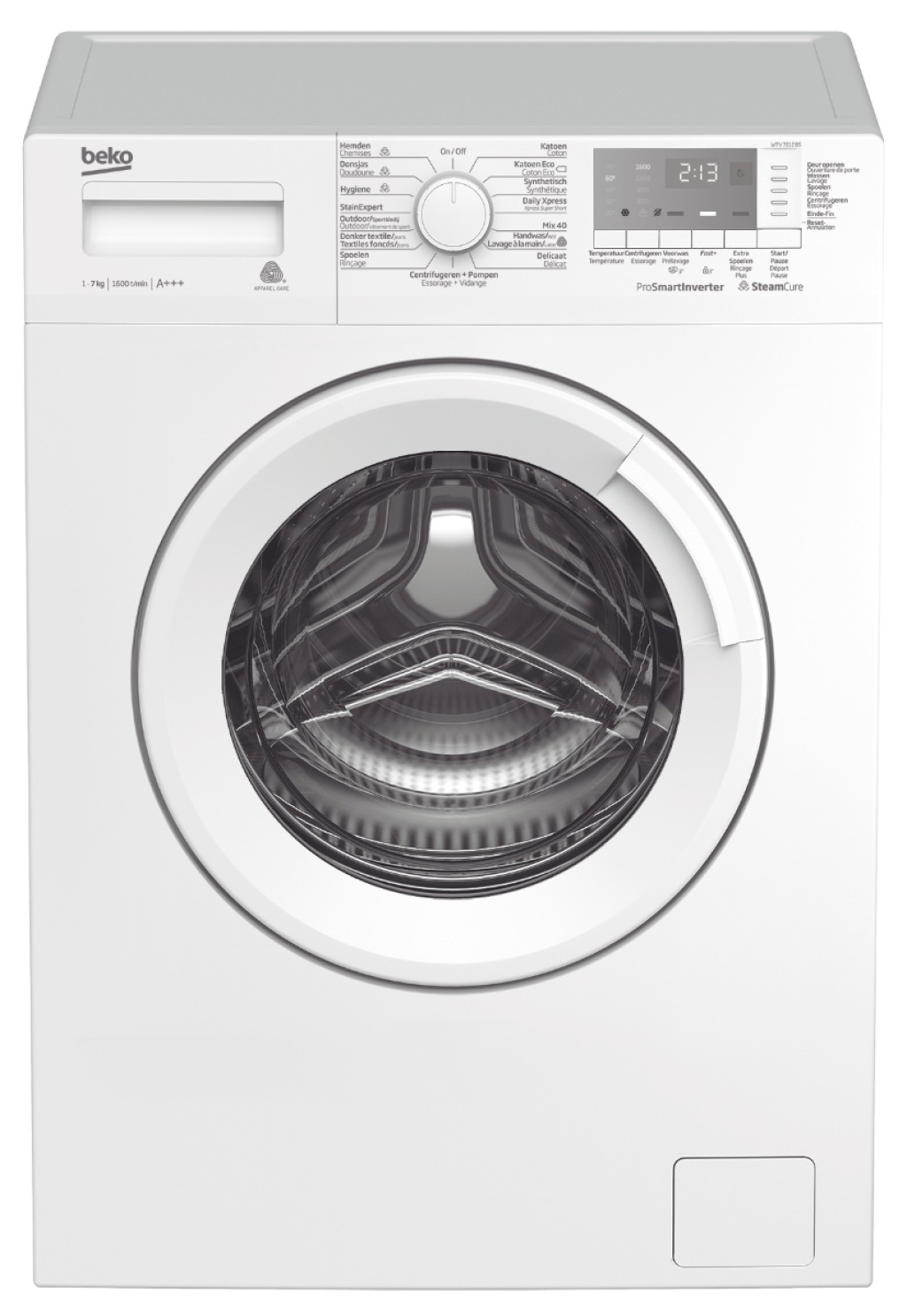 ondersteuning Aziatisch fee Wasmachine 1600 toeren 7 kilo display - De Waslijn